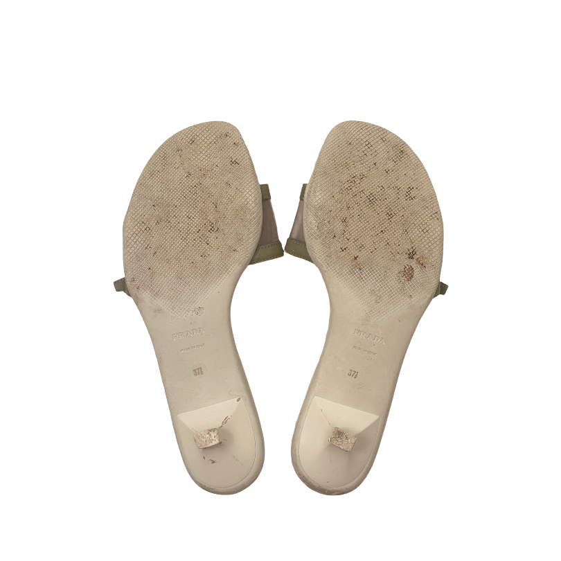 Prada Buckle Kitten Heels