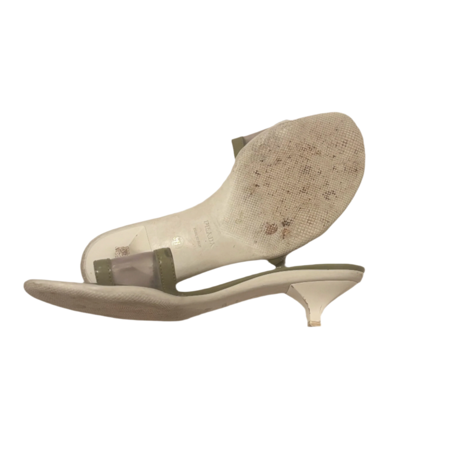 Prada Buckle Kitten Heels