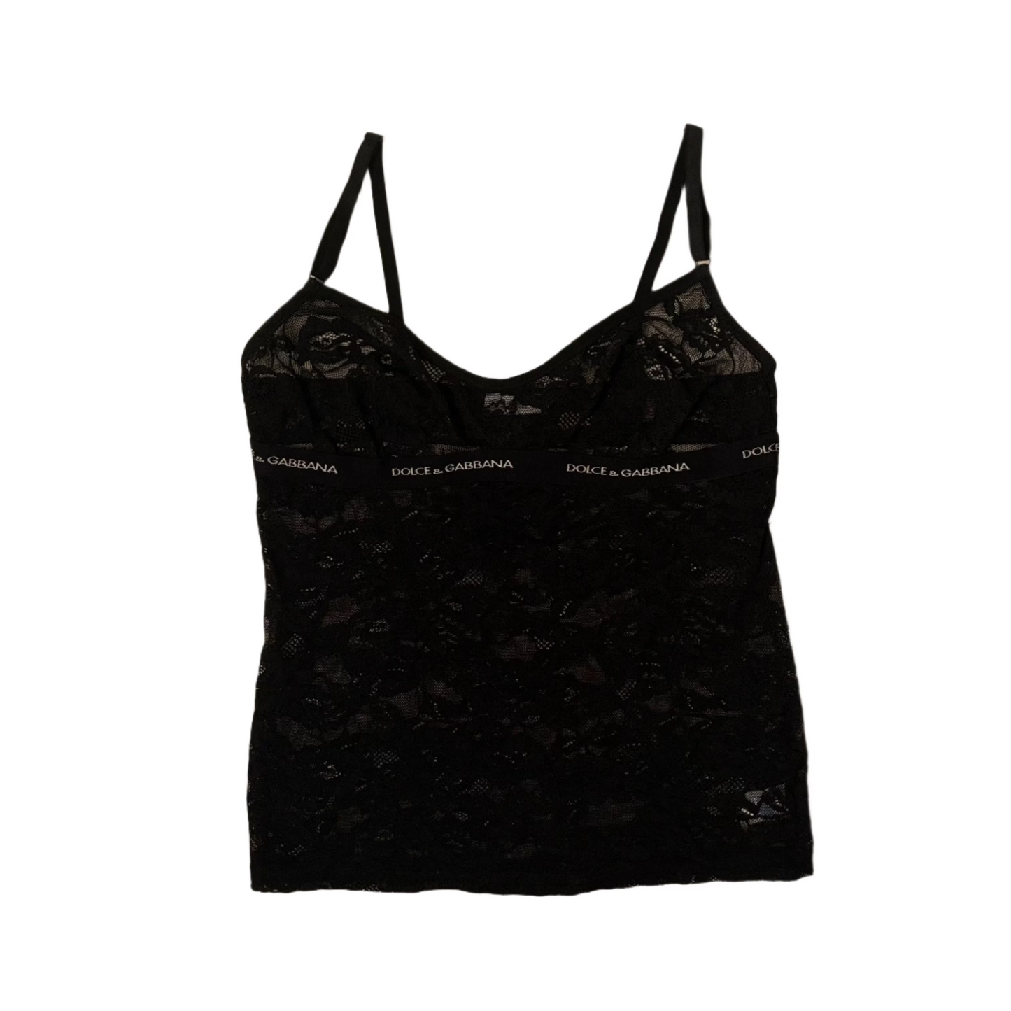 Dolce & Gabbana Black Lace Tank