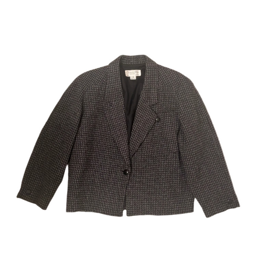 Christian Dior Tweed One-Button Blazer