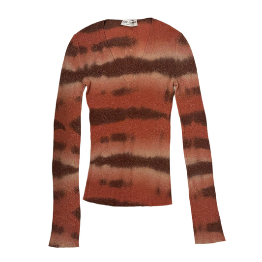 Dolce & Gabbana Striped Knit Long Sleeve