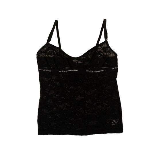 Dolce & Gabbana Black Lace Tank