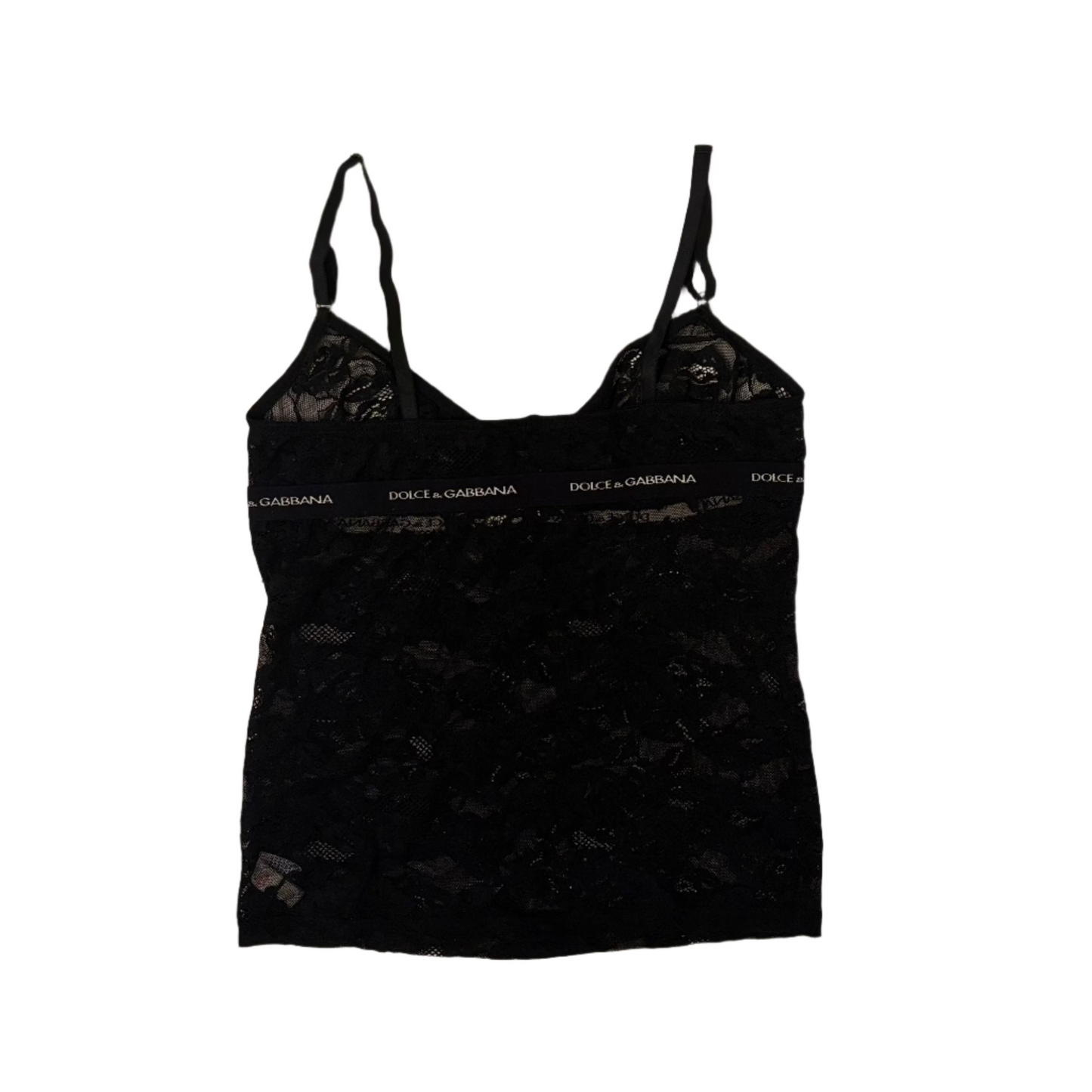 Dolce & Gabbana Black Lace Tank