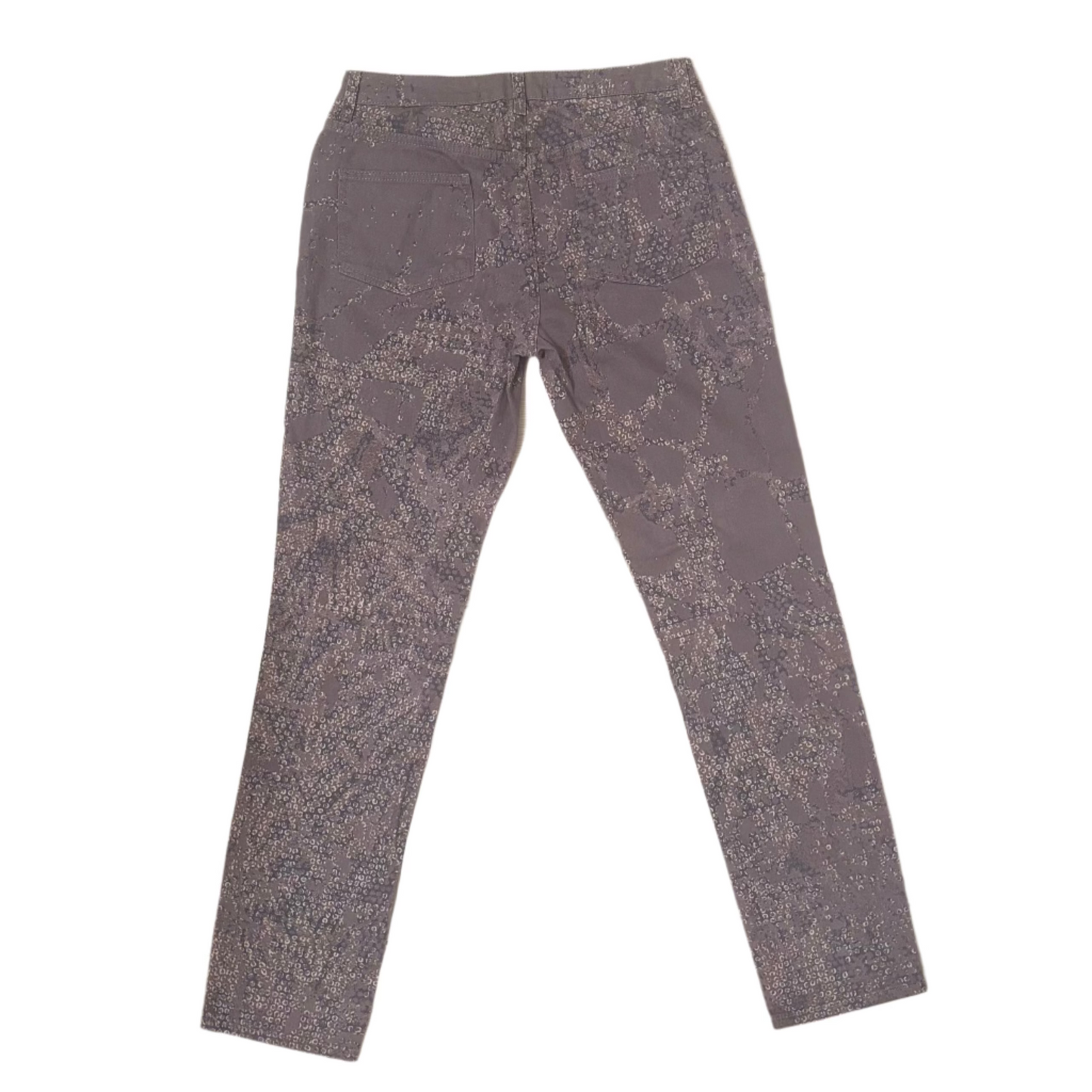 Cavalli Gray Printed Jeans