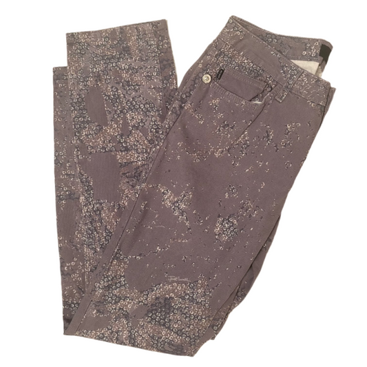 Cavalli Gray Printed Jeans